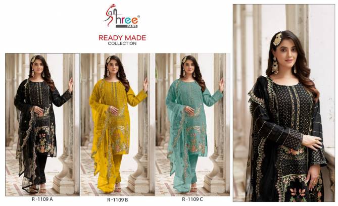 R 1109 By Shree Readymade Pakistani Suits Catalog